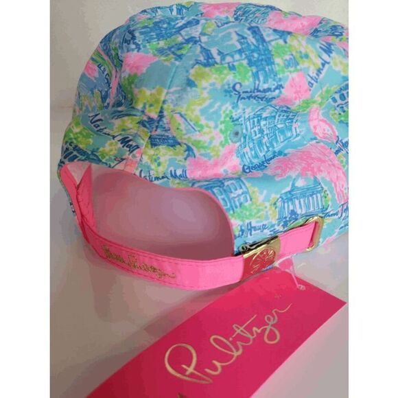 🌴☀️🏖 NWT LILLY PULITZER Women’s Run Around Hat Lilly Loves DC - Picture 13 of 16
